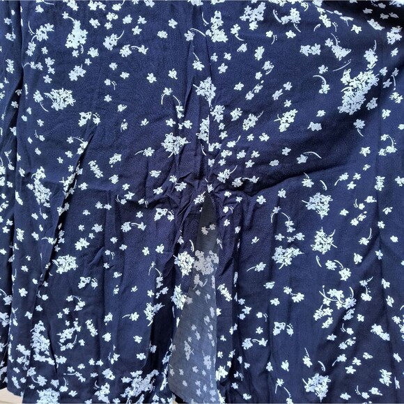 Ellos Navy White Floral Print Midi Dress NWOT Plus Size 20 - Picture 4 of 10